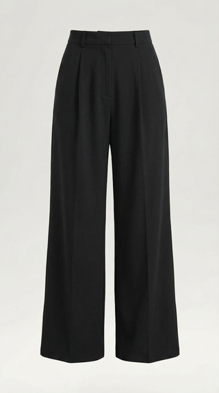 Wide-Leg Tailored Trousers – Refined High-Rise Silhouette | Hazel