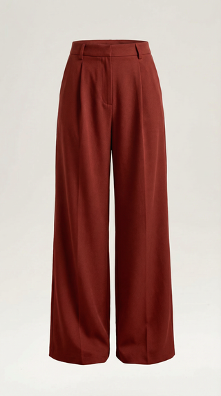 Wide-Leg Tailored Trousers – Refined High-Rise Silhouette | Hazel