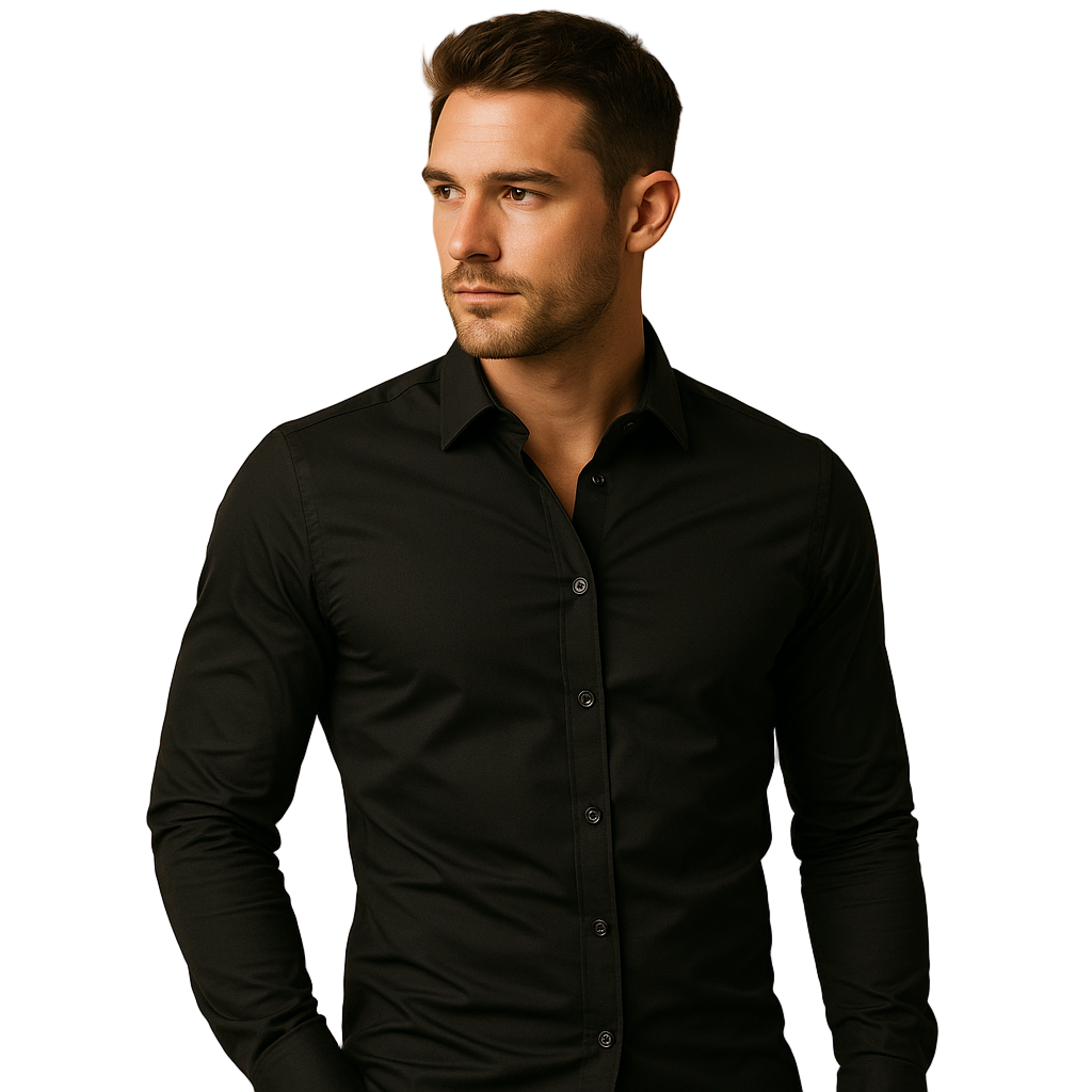 Men's Slim Fit Cotton Shirt | Breathable Tailored Office Wear | Nathan