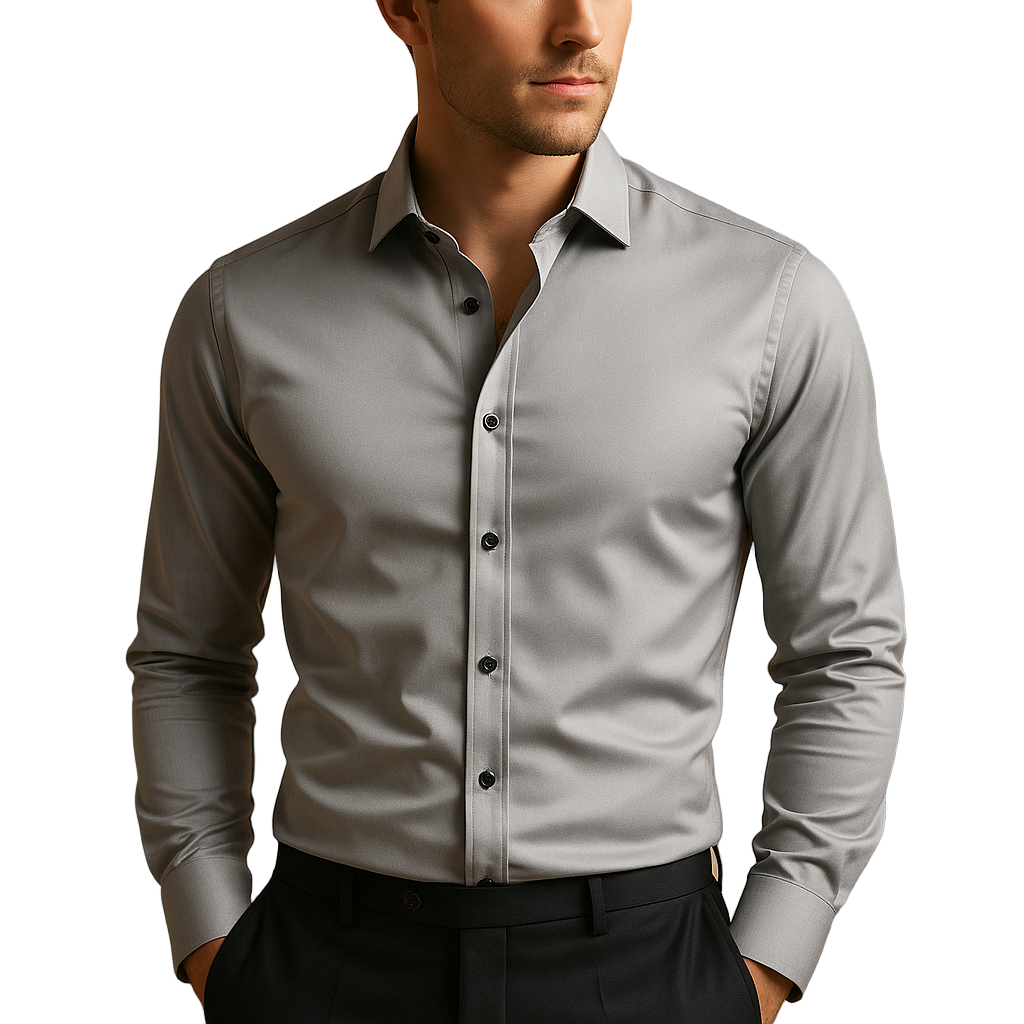 Men's Slim Fit Stretch Shirt | Flexible Office & Casual Shirt | Mason