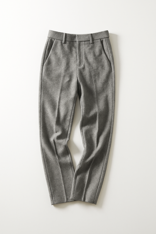 Torino Classic High-Waist Wool Blend Trousers | Elvara
